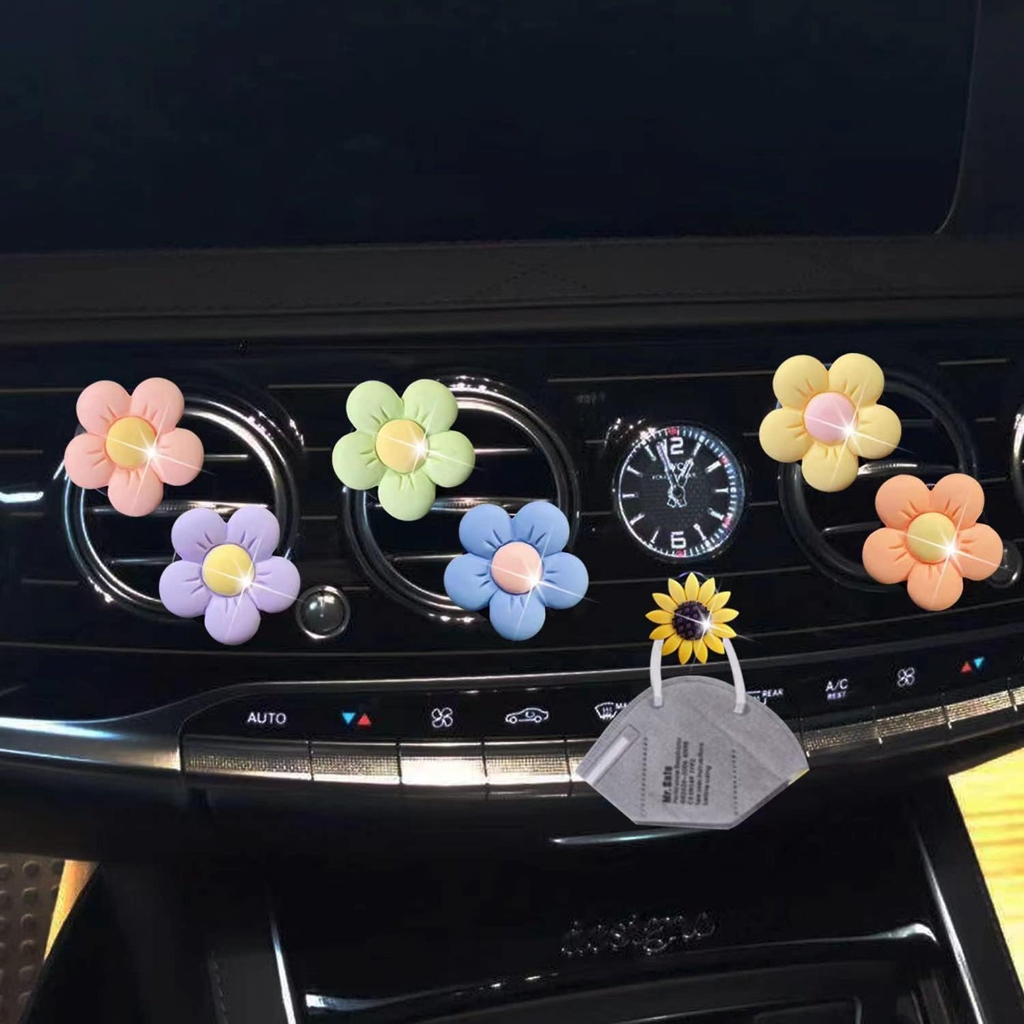 Dash Daisies - Car Vent Clip Set (6-Pack)