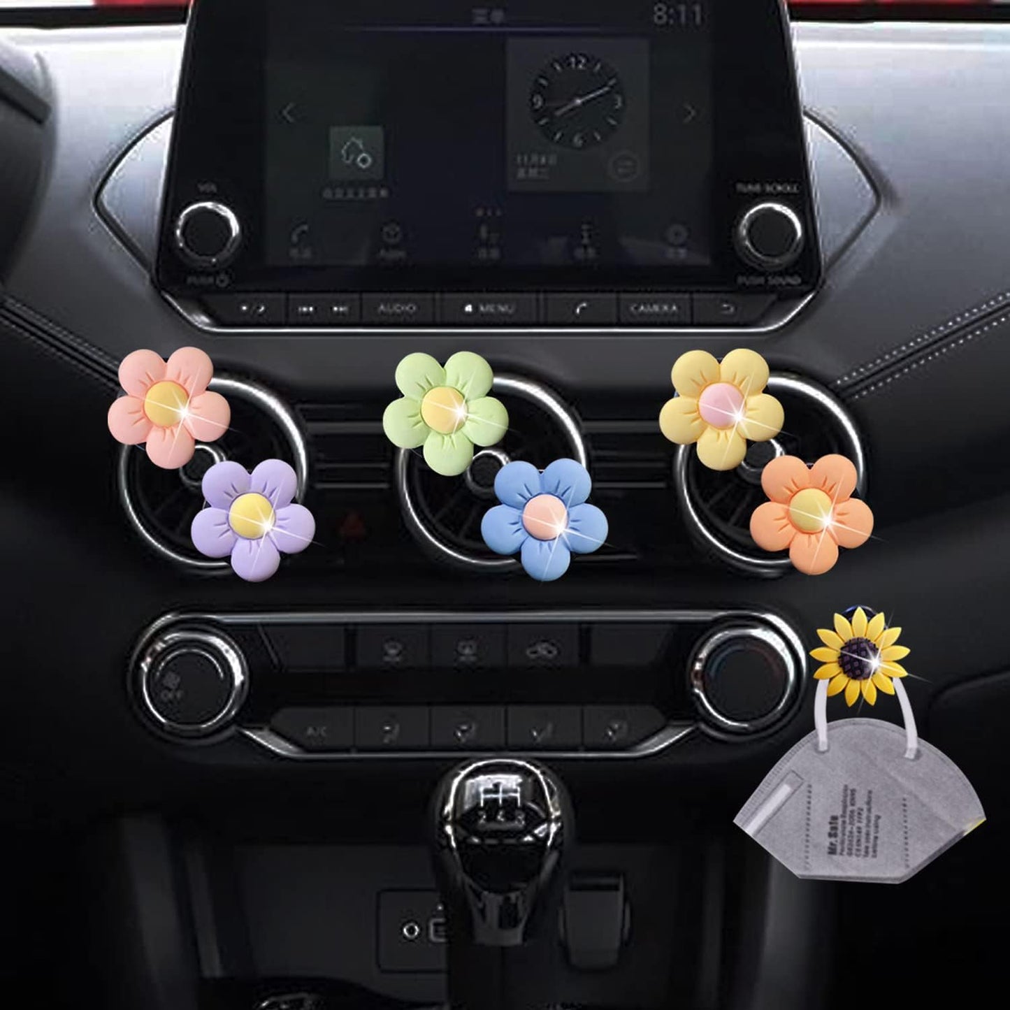 Dash Daisies - Car Vent Clip Set (6-Pack)